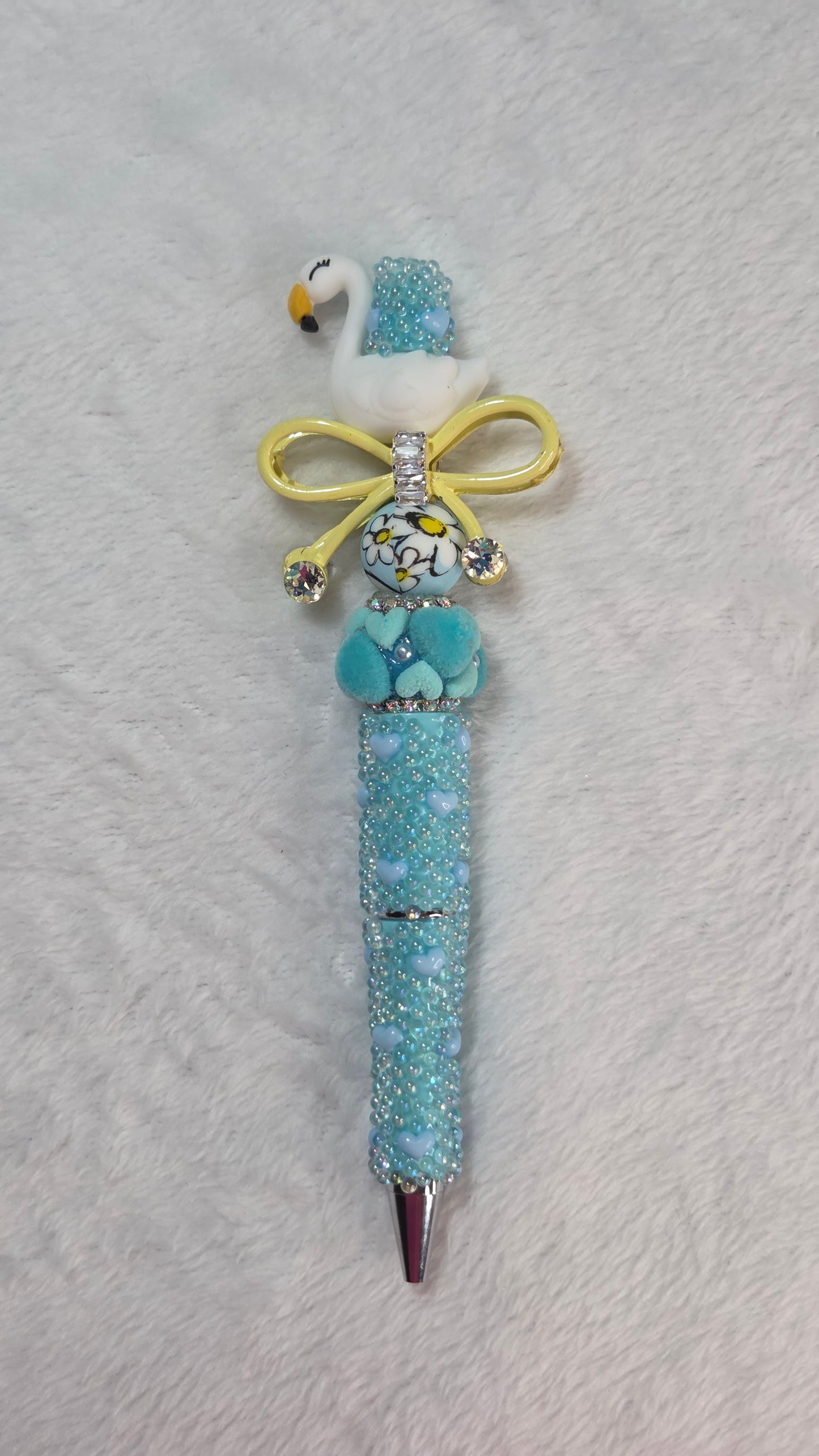 Princess Swans Beaded Pen