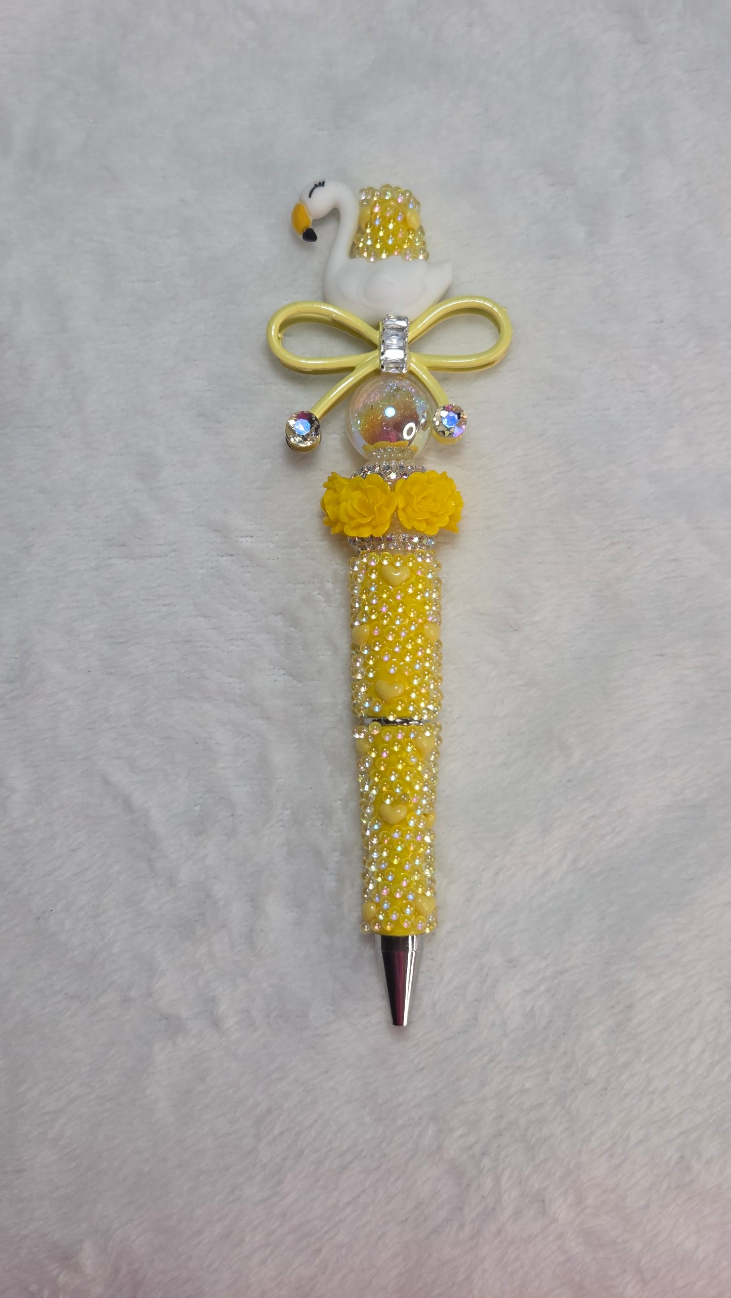 Princess Swans Beaded Pen