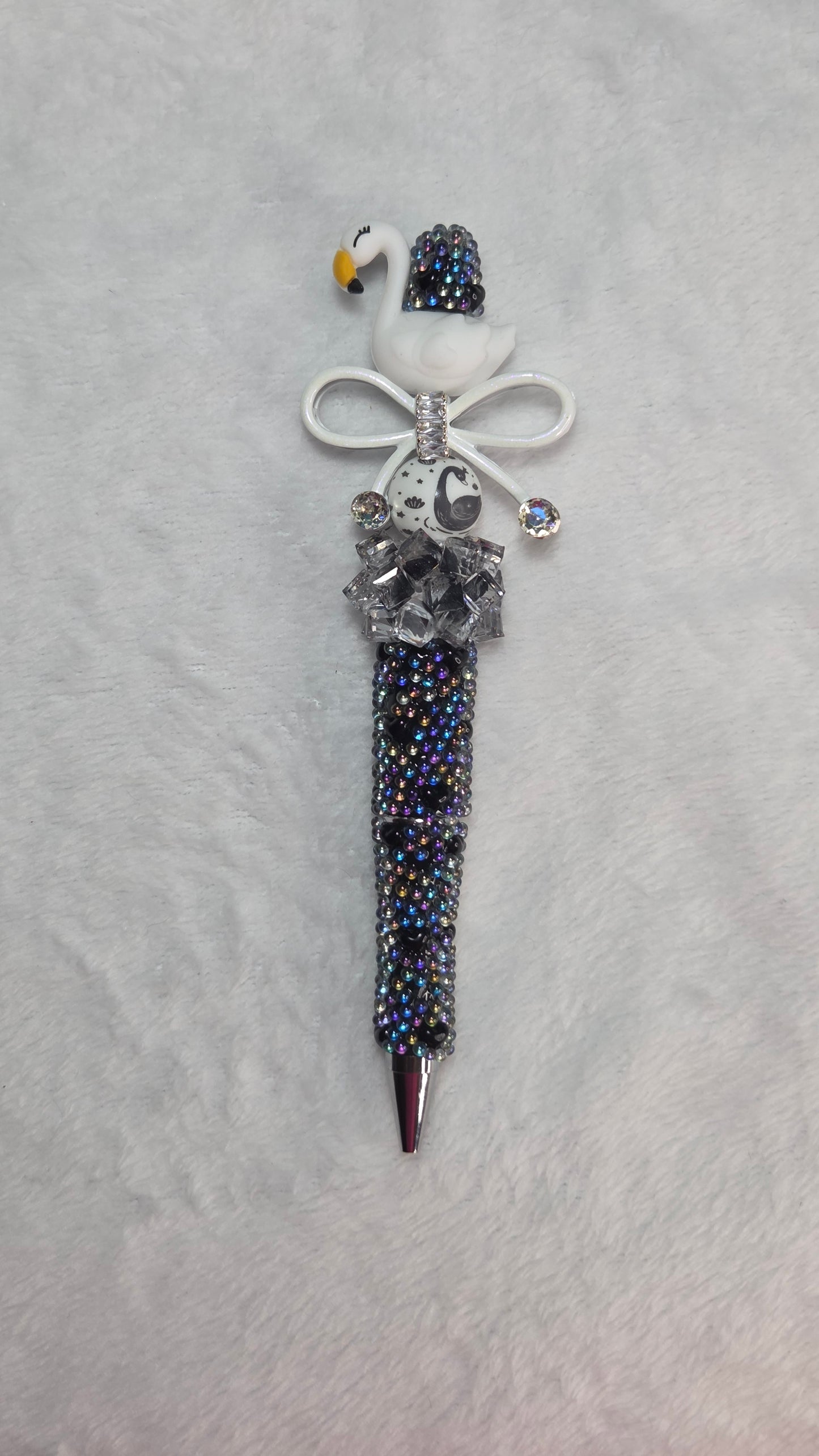 Princess Swans Beaded Pen