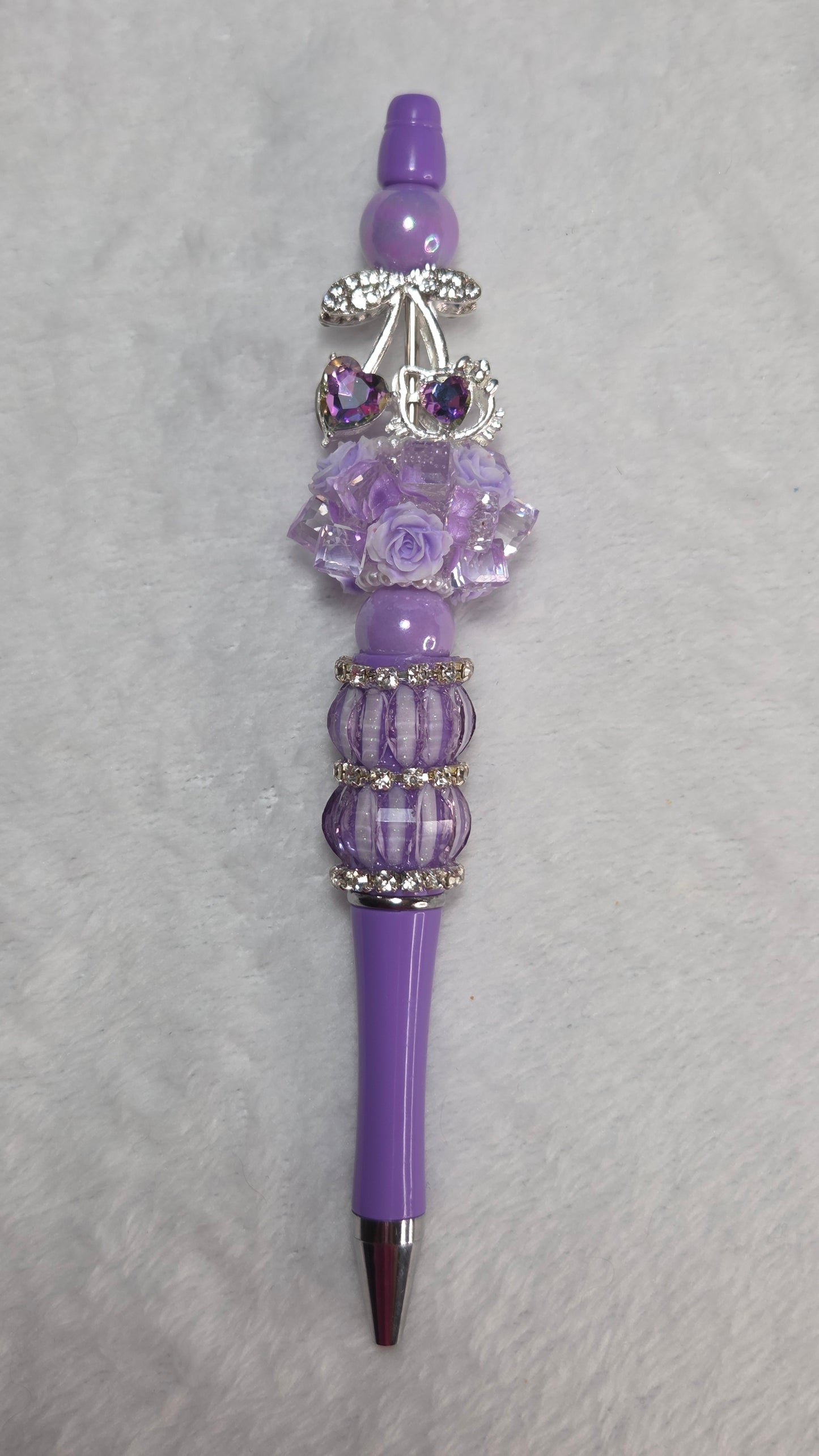Cherries On Ice Beaded Pen