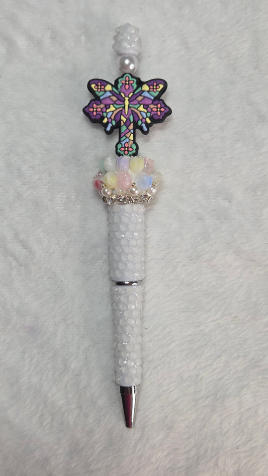 Crosses of Faith Beaded Pen