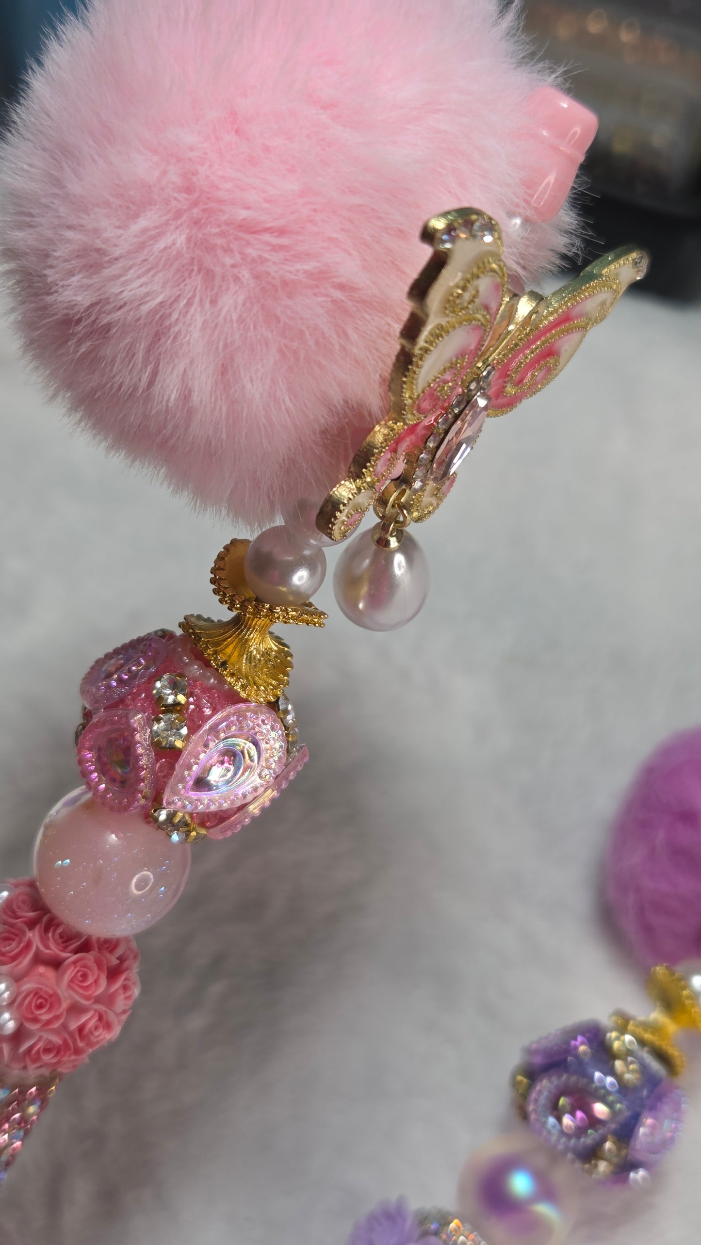 Elegant Flutters Beaded Pen